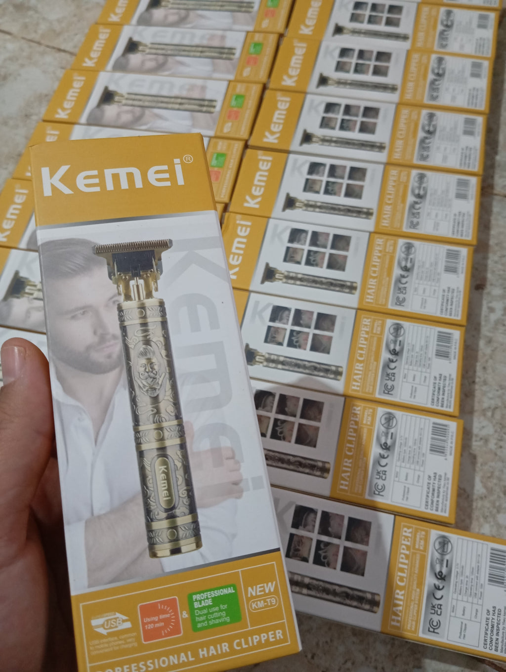 ٪100 KEMEI KM-T9  ماكينة الحلاقة الأصلية