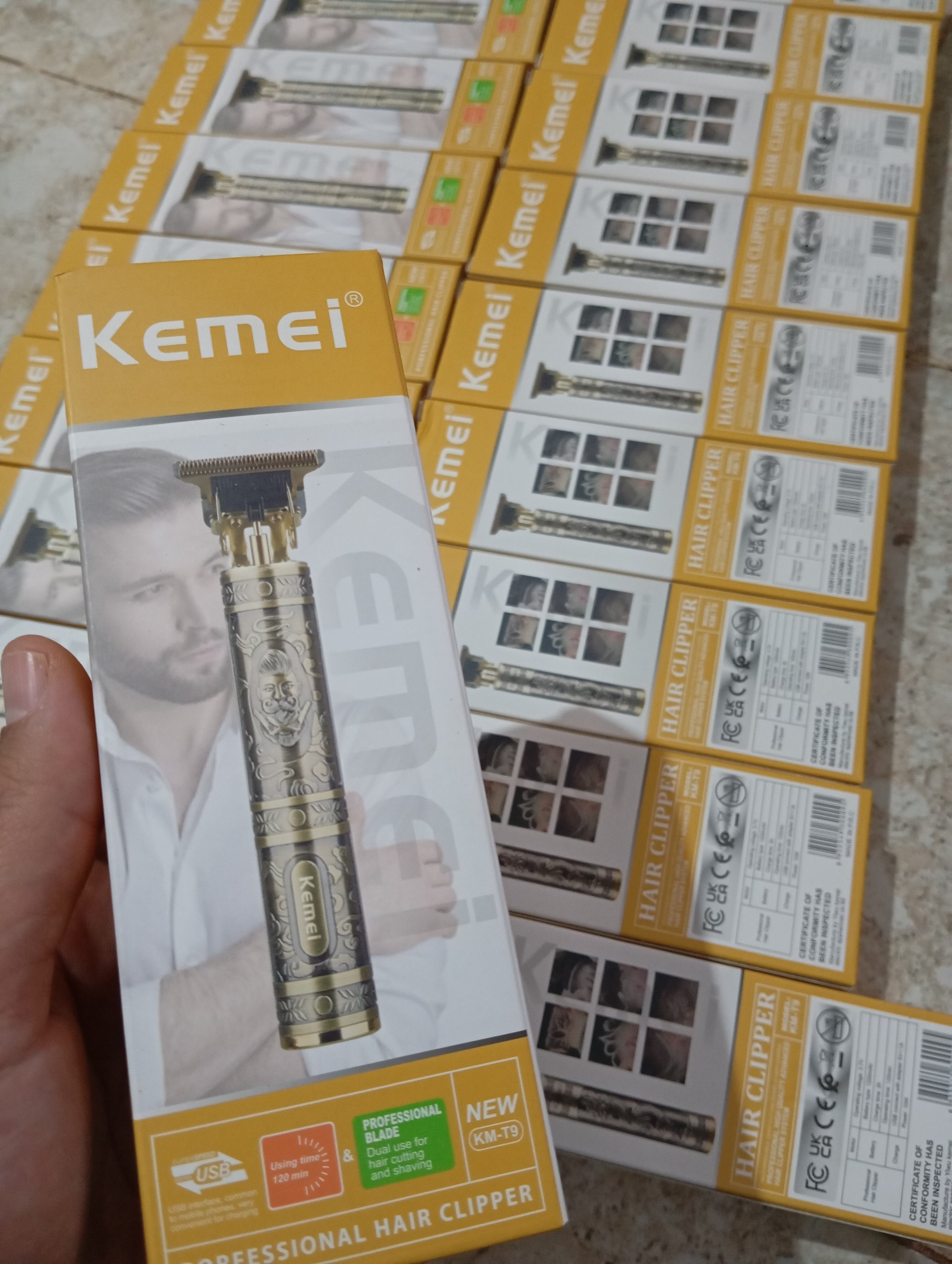 ٪100 KEMEI KM-T9  ماكينة الحلاقة الأصلية